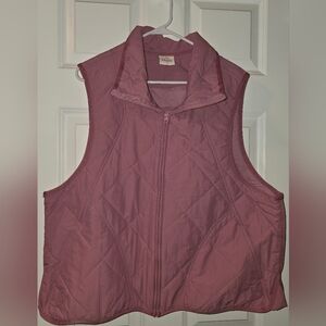 Jadelynn Brooke Pink Quilted Vest